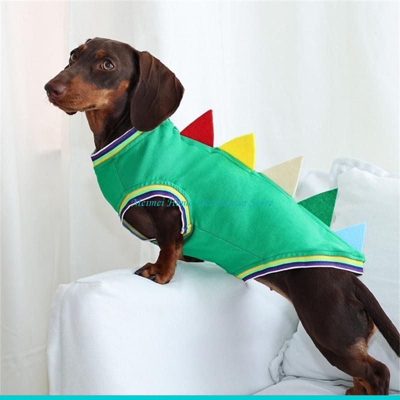 Winter Clothing For Dogs - H7BF dinosaurus thema kostuumvest 2 beenontwerp