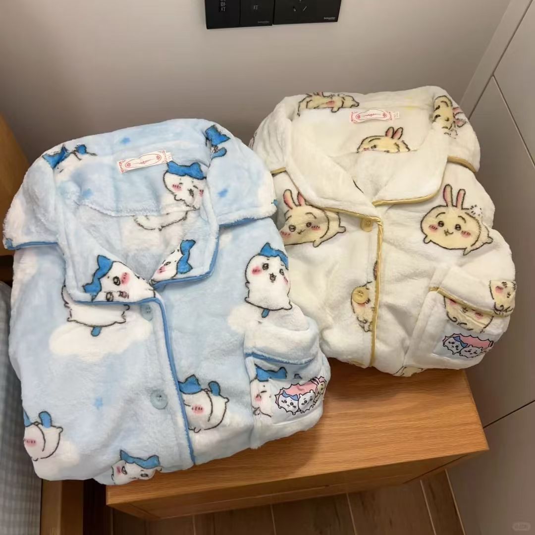 Winter Under Clothing - Chiikawa, Hachiware, Usagi Schattige Cartoon Fleece
