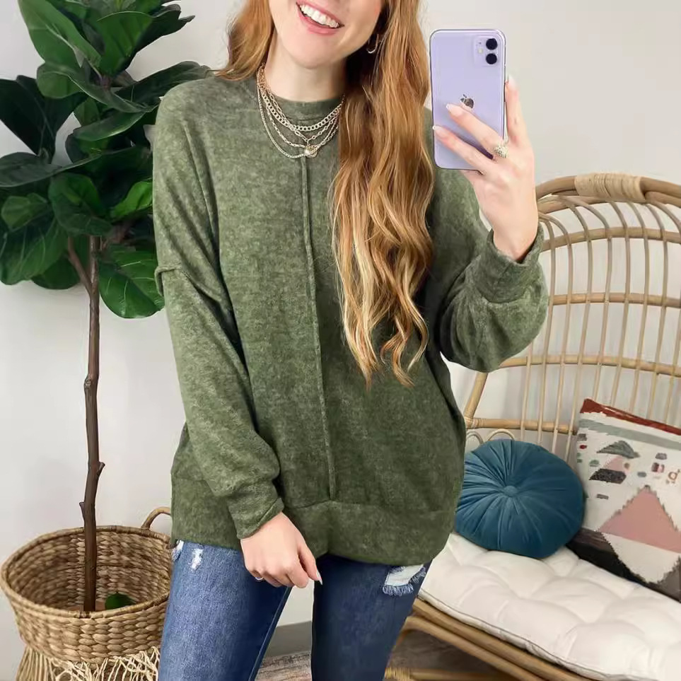 Nieuwe losse damesmode trui me - Winter Under Clothing recensie en prijs