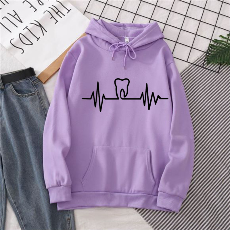Heatbeat Hoodie Graphic Tooth  - Winter Clothing Drawing recensie en prijs