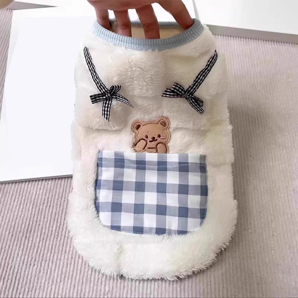 Schattig pluche kattenvest, wa - Winter Clothing For Dogs recensie en prijs